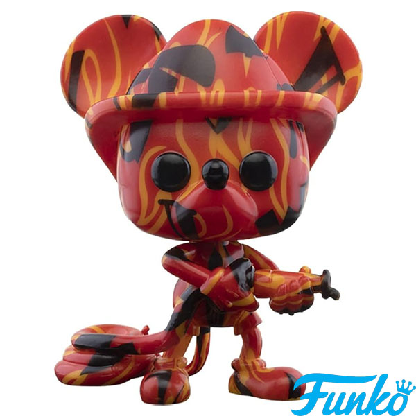 Funko POP #19 Art Series Disney Mickey Mouse Firefighter Exclusive Figure